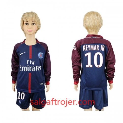 Paris Saint-Germain Fodboldtrøjer Neymar Jr 10 Børn Hjemmebanesæt 2017/18 Langærmet Paris Saint-Germain Fodboldtrøjer Neymar Jr 10 Børn Hjemmebanesæt 2017/18 Langærmet